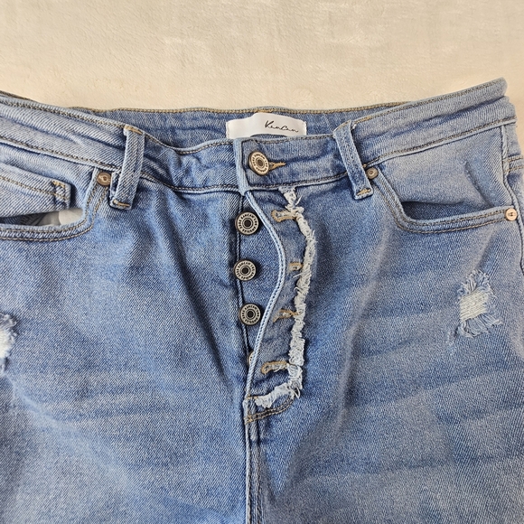 KanCan Jeans Women’s Junior’s 11 29 Waist Distressed Straight Leg Button Fly - Picture 7 of 15